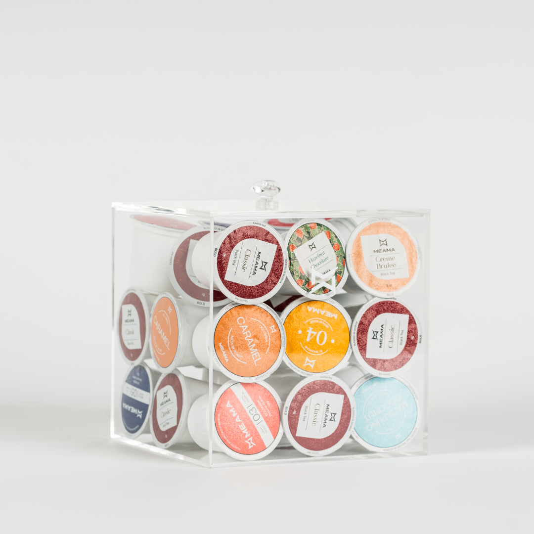 Acrylic capsule storage container | 15 cm