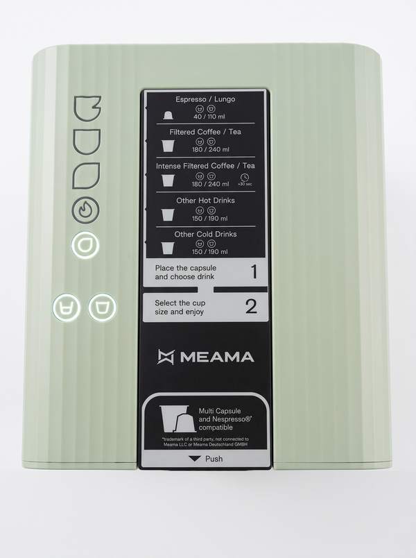 Select the espresso or lungo button